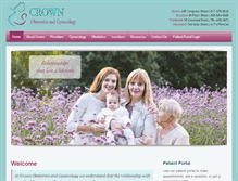 Tablet Screenshot of crownobgyn.com